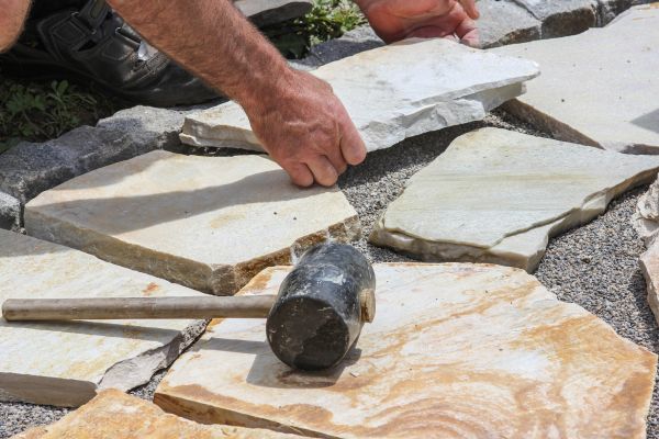 Stone Sidewalk Installation in Venice